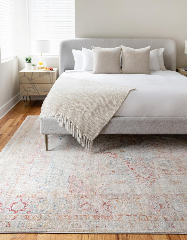 Multicolor 3' 3 x 5' 3 Noble Rectangle Area Rug 100% Polyester Traditional Distressed Classic Contemporary Carpet for Home Decor for Sale at Rug Engine