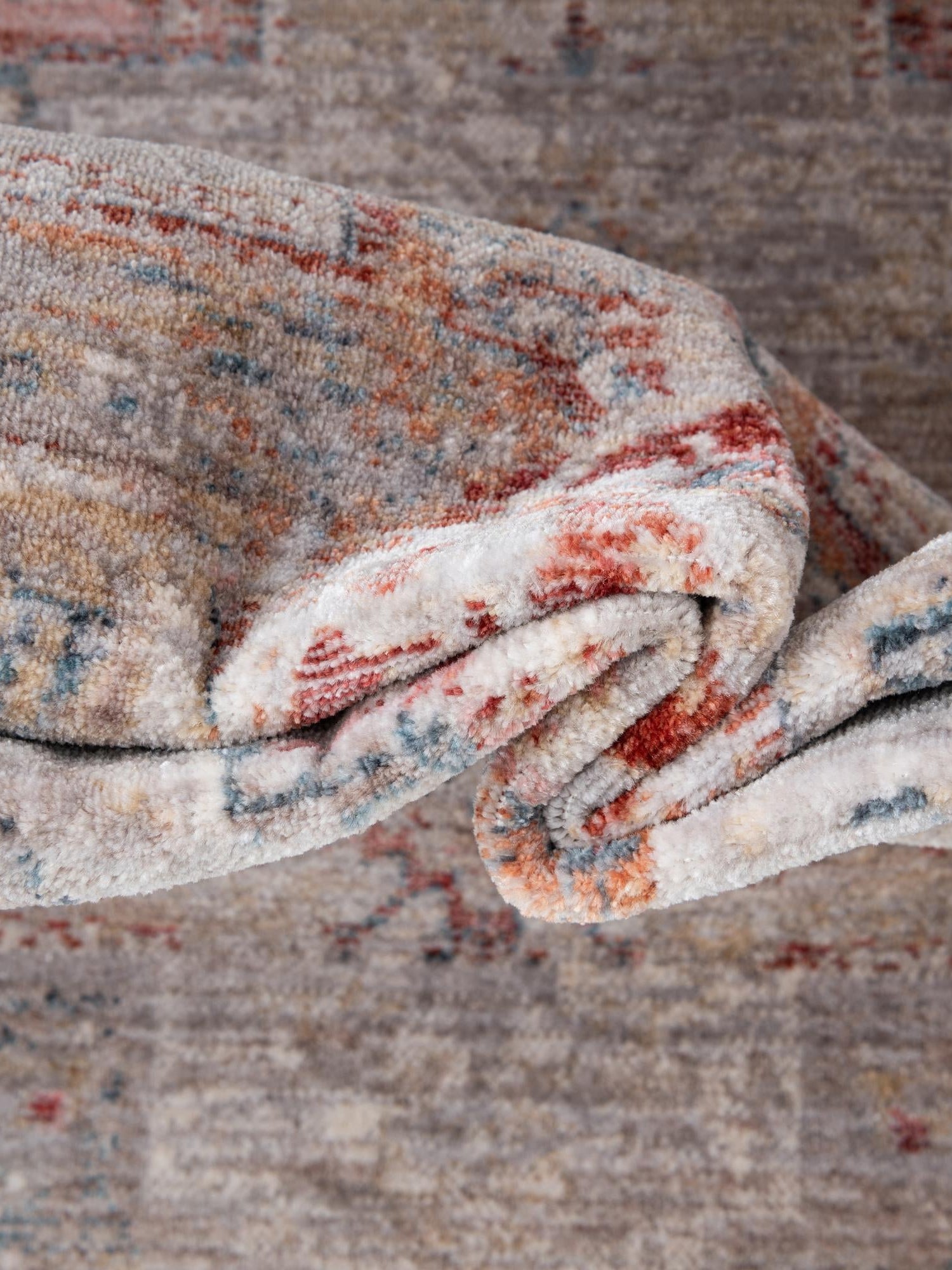 Multicolor 7' 1 x 10' Noble Rectangle Area Rug 100% Polyester Traditional Distressed Classic Contemporary Carpet for Home Decor for Sale at Rug Engine