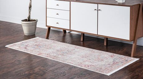 Multicolor 2' 2 x 5' 11 Noble Runner Area Rug 100% Polyester Traditional Distressed Classic Contemporary Carpet for Home Decor for Sale at Rug Engine