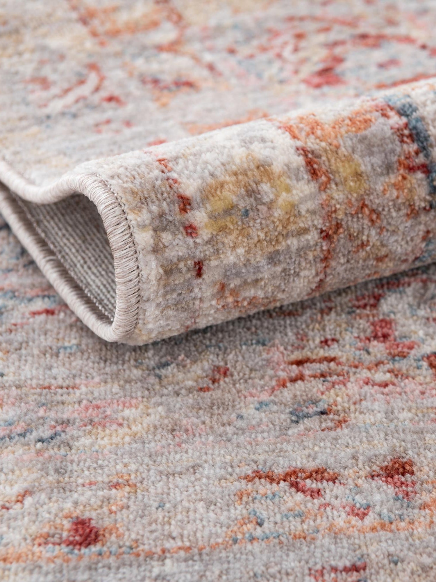 Multicolor 2' 7 x 13' 1 Noble Runner Area Rug 100% Polyester Traditional Distressed Classic Contemporary Carpet for Home Decor for Sale at Rug Engine