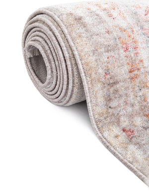 Multicolor 2' 2 x 5' 11 Noble Runner Area Rug 100% Polyester Traditional Distressed Classic Contemporary Carpet for Home Decor for Sale at Rug Engine