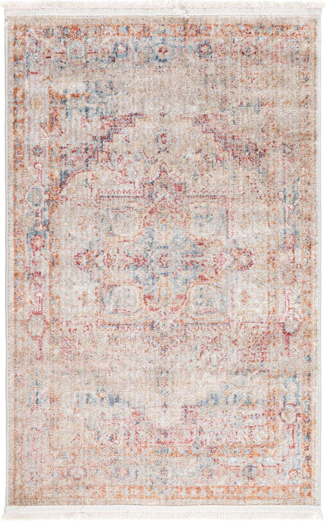 Multicolor 2' 2 x 3' 1 Noble Rectangle Area Rug 100% Polyester Traditional Distressed Classic Contemporary Carpet for Home Decor for Sale at Rug Engine