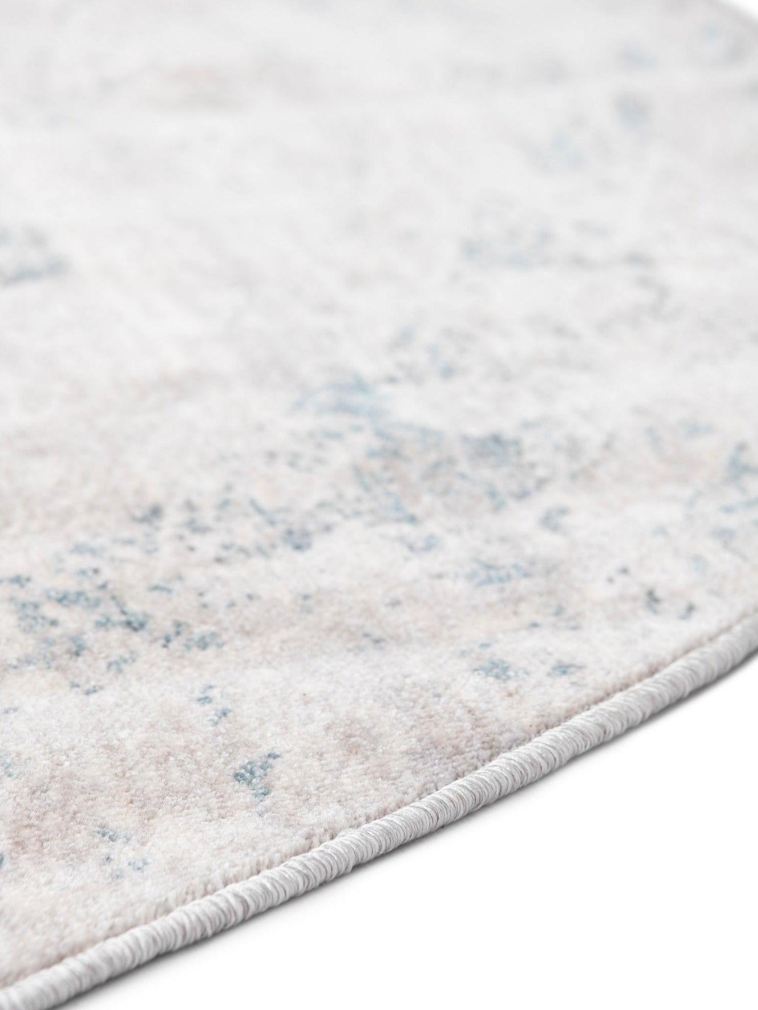 Gray 6' x 6' Noble Round Area Rug 100% Polyester Traditional Distressed Classic Contemporary Carpet for Home Decor for Sale at Rug Engine