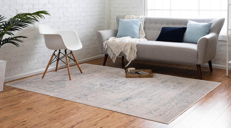 Gray 2' 2 x 3' 1 Noble Rectangle Area Rug 100% Polyester Traditional Distressed Classic Contemporary Carpet for Home Decor for Sale at Rug Engine