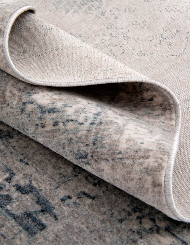 Gray 10' x 13' 5 Noble Rectangle Area Rug 100% Polyester Traditional Distressed Classic Contemporary Carpet for Home Decor for Sale at Rug Engine