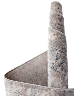 Gray 2' 7 x 10' Noble Runner Area Rug 100% Polyester Traditional Distressed Classic Contemporary Carpet for Home Decor for Sale at Rug Engine
