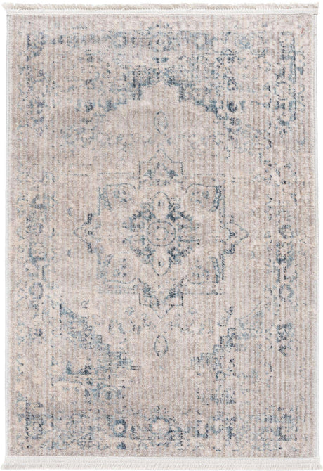 Gray 2' 2 x 3' 1 Noble Rectangle Area Rug 100% Polyester Traditional Distressed Classic Contemporary Carpet for Home Decor for Sale at Rug Engine