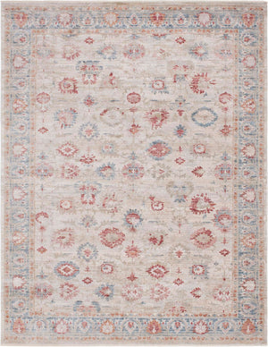 Ivory 10' x 13' 5 Noble Rectangle Area Rug 100% Polyester Traditional Distressed Classic Contemporary Carpet for Home Decor for Sale at Rug Engine