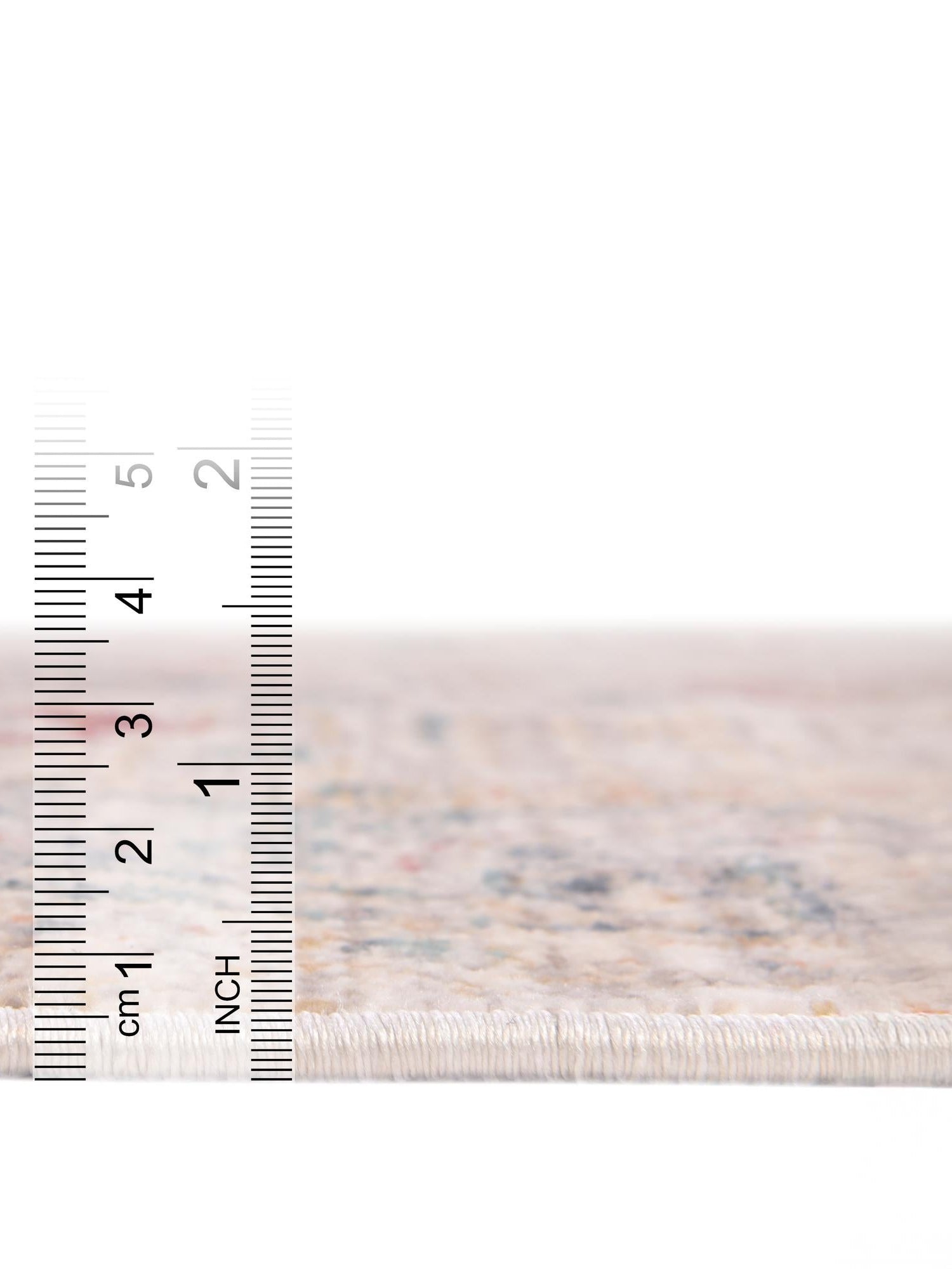 Ivory 5' 1 x 5' 1 Noble Round Area Rug 100% Polyester Traditional Distressed Classic Contemporary Carpet for Home Decor for Sale at Rug Engine