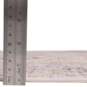 Ivory 4' 1 x 5' 7 Noble Rectangle Area Rug 100% Polyester Traditional Distressed Classic Contemporary Carpet for Home Decor for Sale at Rug Engine