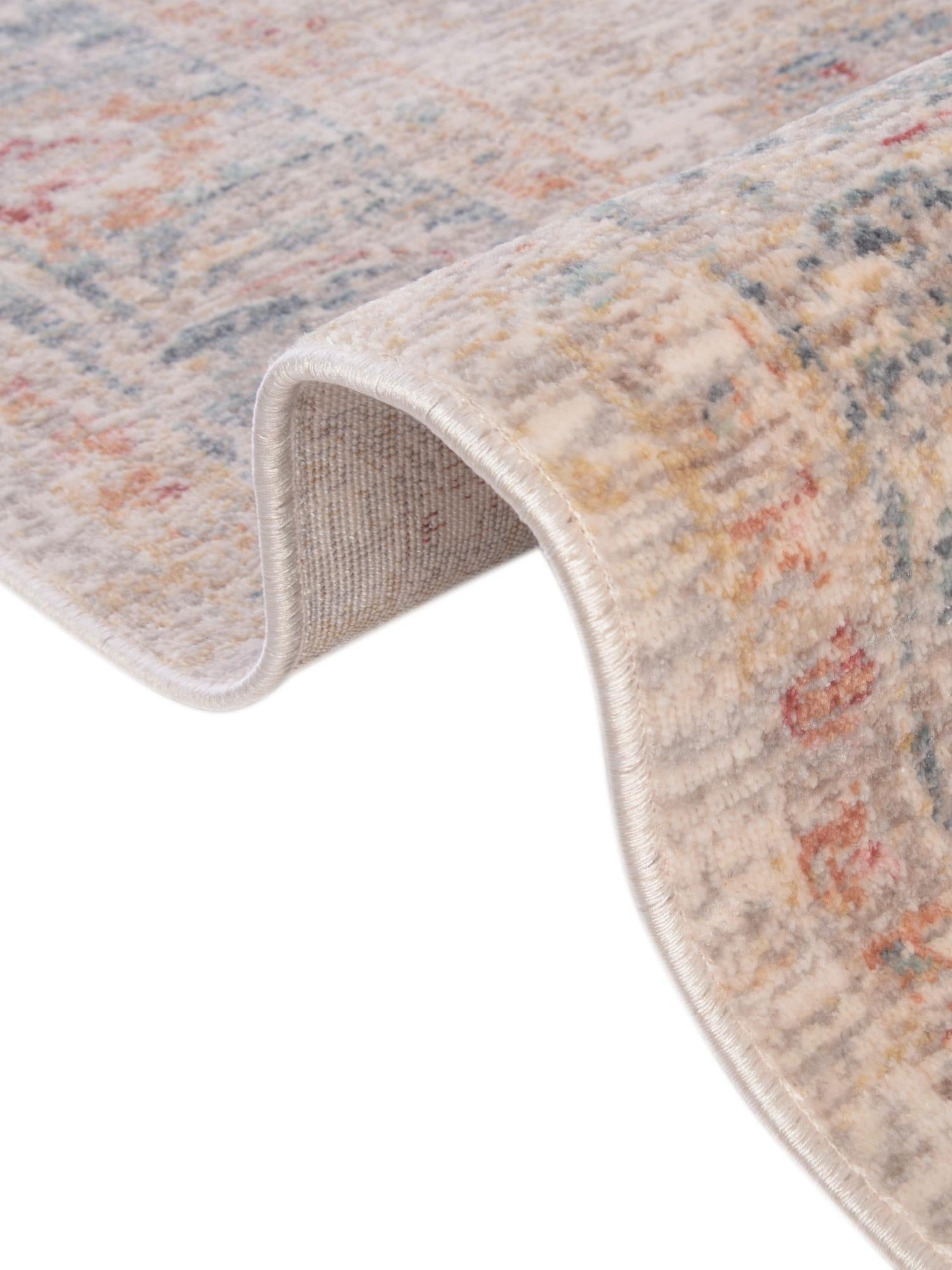 Ivory 2' 2 x 3' 1 Noble Rectangle Area Rug 100% Polyester Traditional Distressed Classic Contemporary Carpet for Home Decor for Sale at Rug Engine