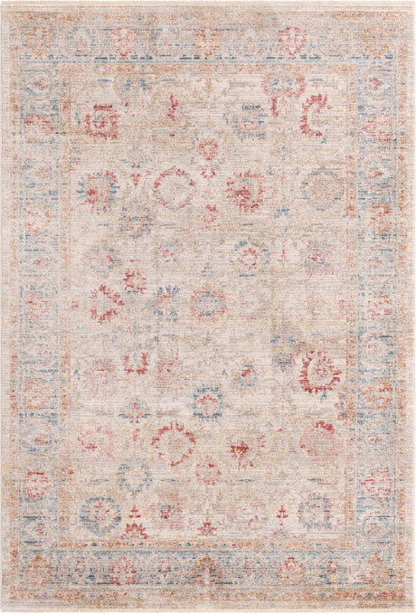 Ivory 5' 1 x 7' 10 Noble Rectangle Area Rug 100% Polyester Traditional Distressed Classic Contemporary Carpet for Home Decor for Sale at Rug Engine