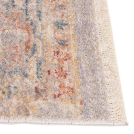 Ivory 2' 7 x 10' Noble Runner Area Rug 100% Polyester Traditional Distressed Classic Contemporary Carpet for Home Decor for Sale at Rug Engine