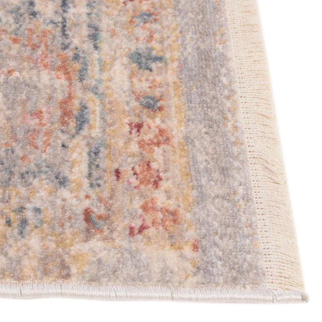 Ivory 2' 7 x 10' Noble Runner Area Rug 100% Polyester Traditional Distressed Classic Contemporary Carpet for Home Decor for Sale at Rug Engine