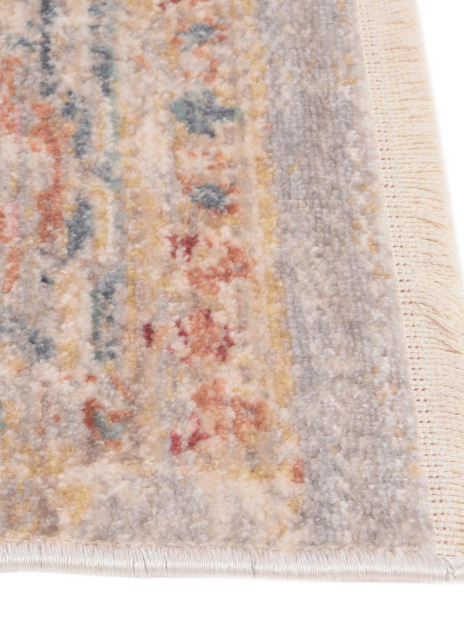Ivory 2' 2 x 5' 11 Noble Runner Area Rug 100% Polyester Traditional Distressed Classic Contemporary Carpet for Home Decor for Sale at Rug Engine