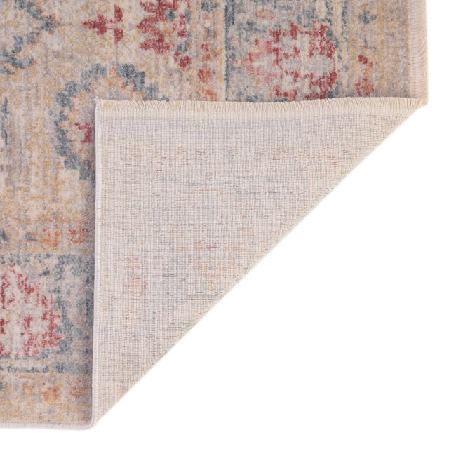 Ivory 2' 7 x 10' Noble Runner Area Rug 100% Polyester Traditional Distressed Classic Contemporary Carpet for Home Decor for Sale at Rug Engine