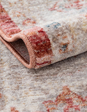 Red 4' x 5' 7 Noble Rectangle Area Rug 100% Polyester Traditional Distressed Classic Contemporary Carpet for Home Decor for Sale at Rug Engine