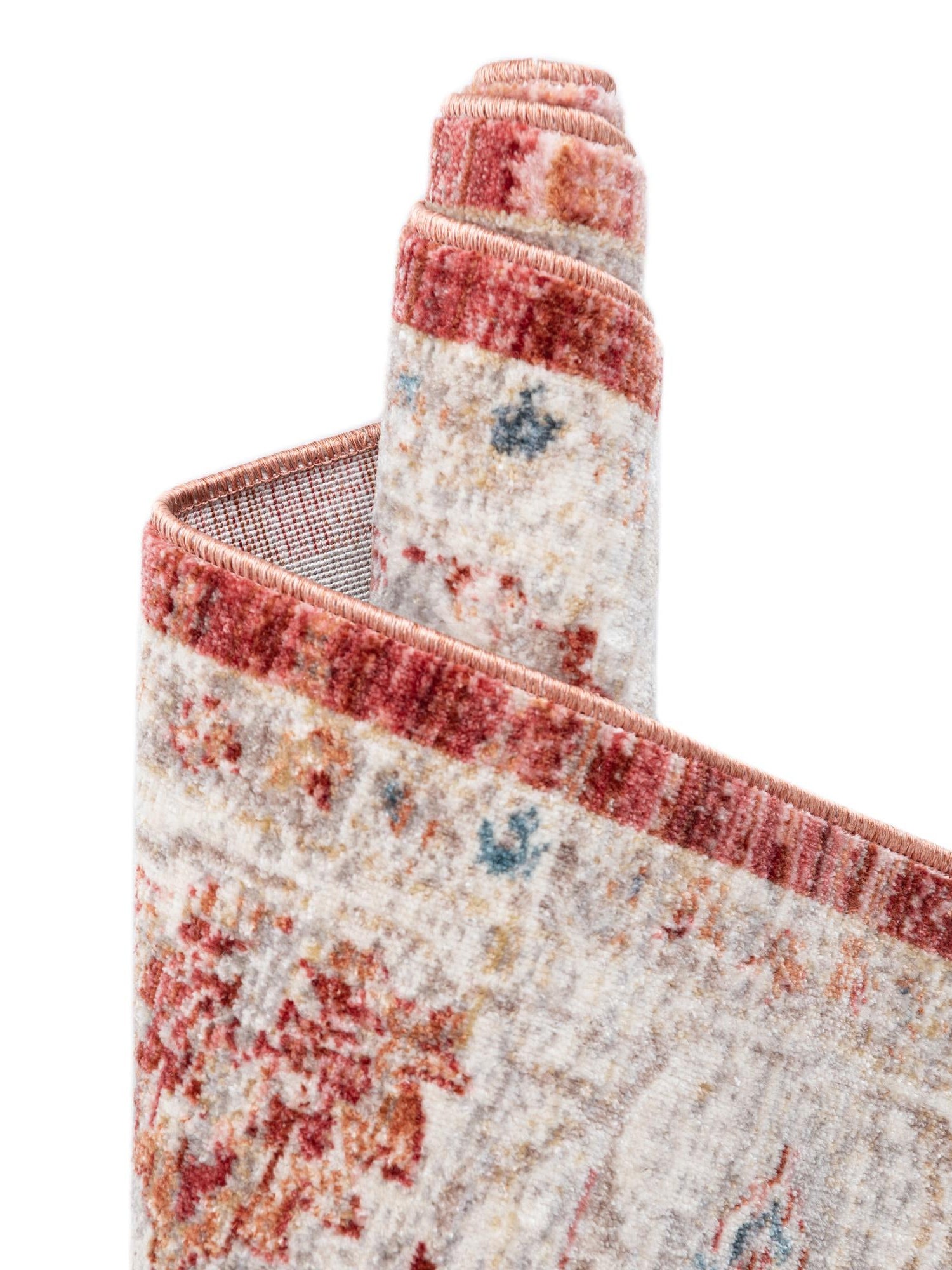Red 4' x 5' 7 Noble Rectangle Area Rug 100% Polyester Traditional Distressed Classic Contemporary Carpet for Home Decor for Sale at Rug Engine