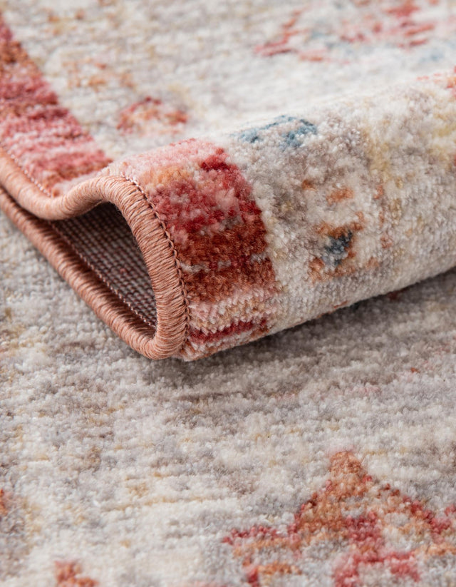 Red 2' 2 x 5' 11 Noble Runner Area Rug 100% Polyester Traditional Distressed Classic Contemporary Carpet for Home Decor for Sale at Rug Engine