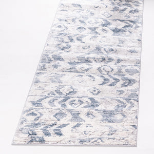 Blue 2' 2 x 6' 1 Caspian Runner Area Rug 60% Polypropylene & 40% Polyester With Cotton Backing Modern Chic Carpet for Home Interior Design Decorating for Sale at Rug Engine