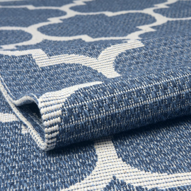 Navy Blue 2' x 6' 1 Decatur Runner Area Rug 100% Cotton All Natural Sustainable Eco-Friendly Carpet for Dining Living Office Dorm Rooms for Sale at Rug Engine