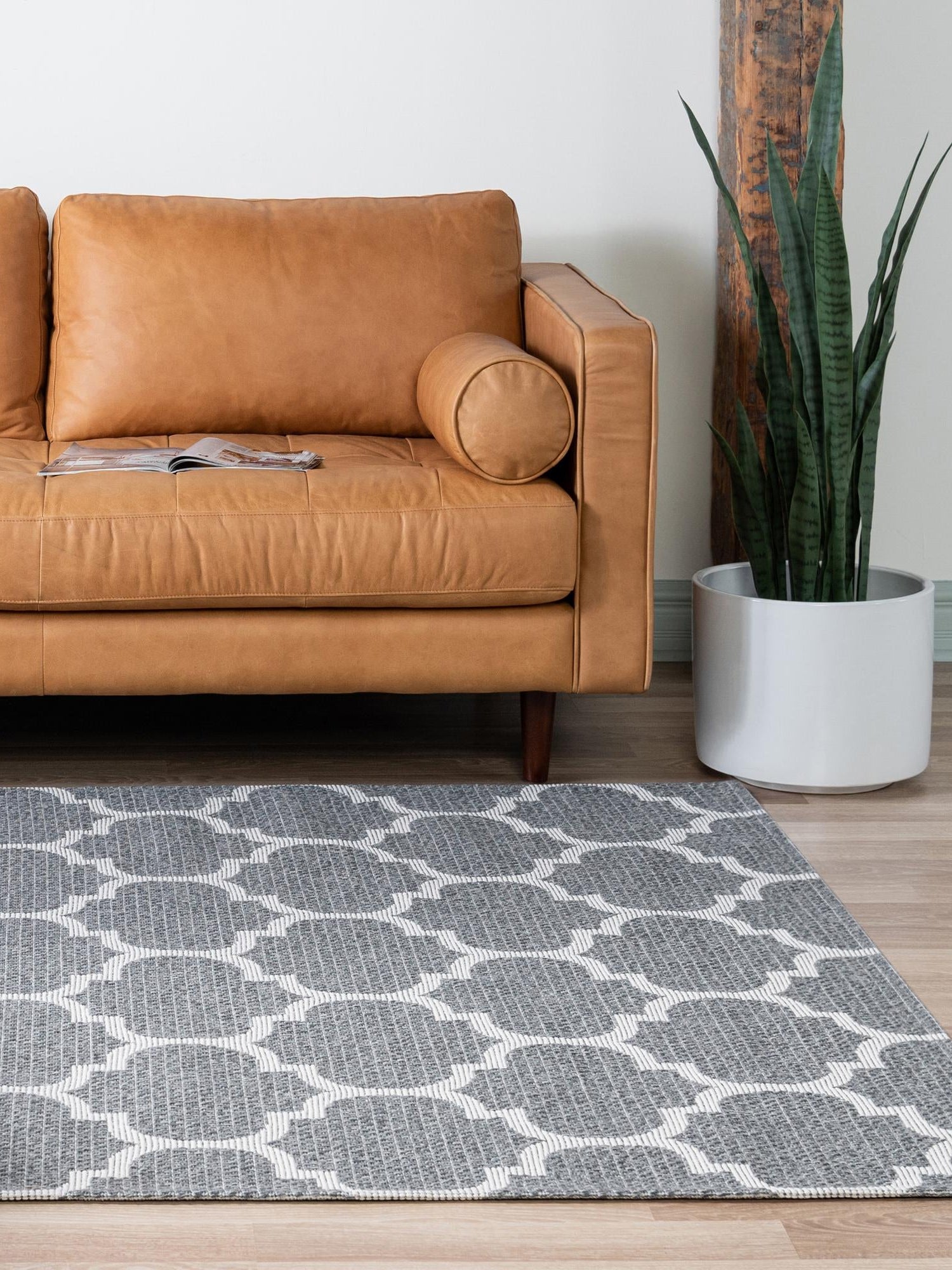 Dark Gray 8' 5 x 11' 4 Decatur Rectangle Area Rug 100% Cotton All Natural Sustainable Eco-Friendly Carpet for Dining Living Office Dorm Rooms for Sale at Rug Engine