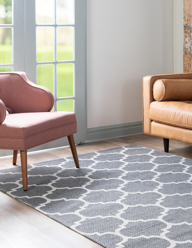 Dark Gray 4' 2 x 6' 1 Decatur Rectangle Area Rug 100% Cotton All Natural Sustainable Eco-Friendly Carpet for Dining Living Office Dorm Rooms for Sale at Rug Engine