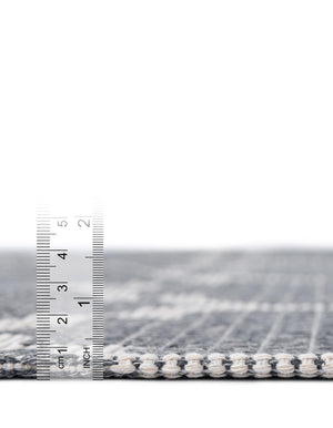 Dark Gray 5' x 7' 2 Decatur Rectangle Area Rug 100% Cotton All Natural Sustainable Eco-Friendly Carpet for Dining Living Office Dorm Rooms for Sale at Rug Engine