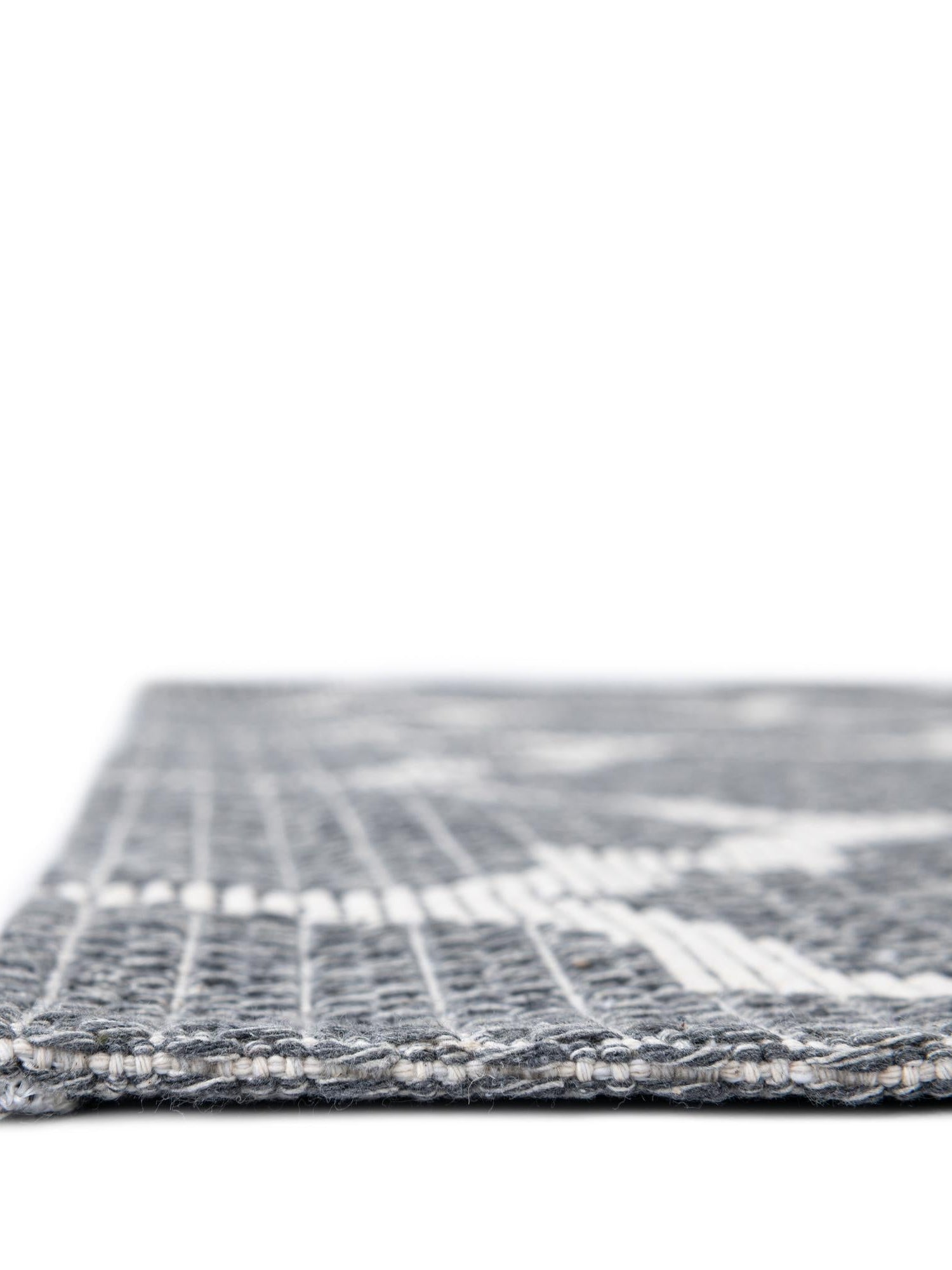 Dark Gray 4' 2 x 6' 1 Decatur Rectangle Area Rug 100% Cotton All Natural Sustainable Eco-Friendly Carpet for Dining Living Office Dorm Rooms for Sale at Rug Engine