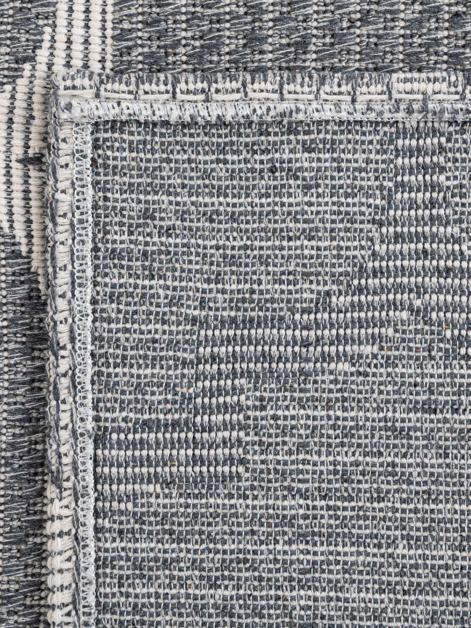 Dark Gray 2' 2 x 3' Decatur Rectangle Area Rug 100% Cotton All Natural Sustainable Eco-Friendly Carpet for Dining Living Office Dorm Rooms for Sale at Rug Engine