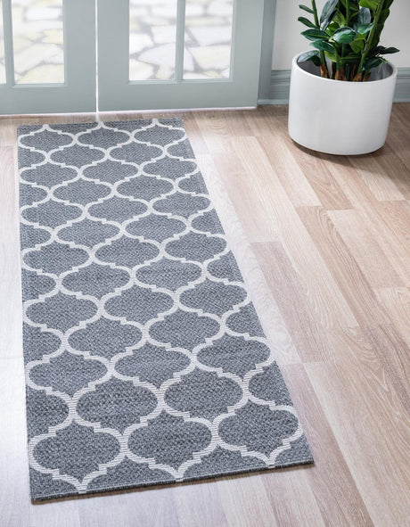 Dark Gray 2' x 7' 10 Decatur Runner Area Rug 100% Cotton All Natural Sustainable Eco-Friendly Carpet for Dining Living Office Dorm Rooms for Sale at Rug Engine