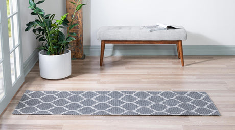 Dark Gray 2' x 7' 10 Decatur Runner Area Rug 100% Cotton All Natural Sustainable Eco-Friendly Carpet for Dining Living Office Dorm Rooms for Sale at Rug Engine