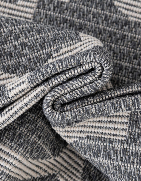 Dark Gray 2' x 7' 10 Decatur Runner Area Rug 100% Cotton All Natural Sustainable Eco-Friendly Carpet for Dining Living Office Dorm Rooms for Sale at Rug Engine