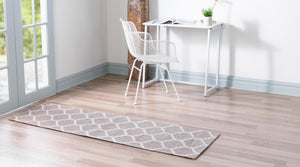 Taupe 2' x 6' Decatur Runner Area Rug 100% Cotton All Natural Sustainable Eco-Friendly Carpet for Dining Living Office Dorm Rooms for Sale at Rug Engine