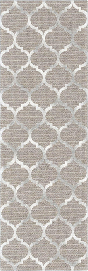 Taupe 2' x 6' Decatur Runner Area Rug 100% Cotton All Natural Sustainable Eco-Friendly Carpet for Dining Living Office Dorm Rooms for Sale at Rug Engine