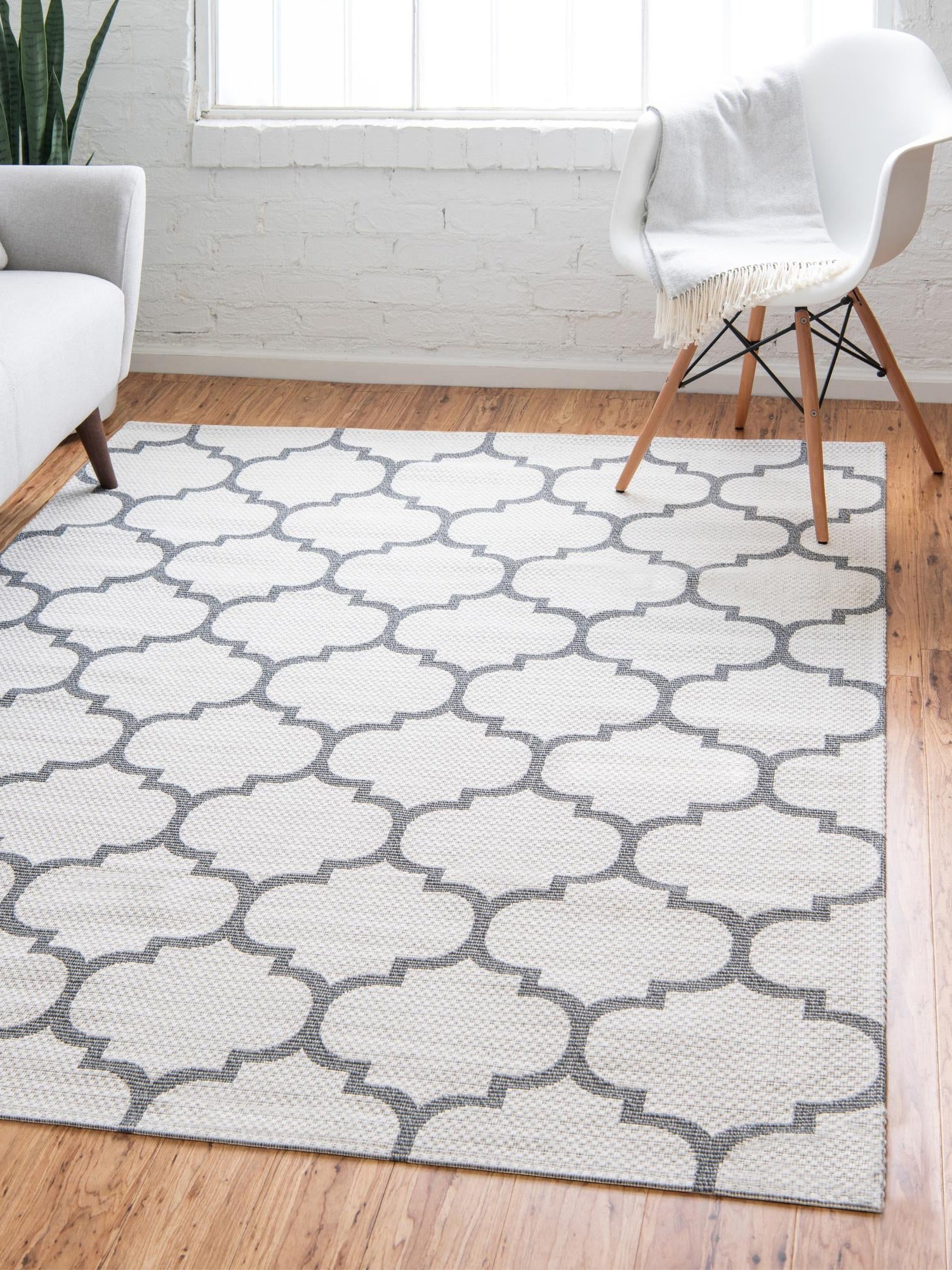 Ivory 7' 5 x 10' Decatur Rectangle Area Rug 100% Cotton All Natural Sustainable Eco-Friendly Carpet for Dining Living Office Dorm Rooms for Sale at Rug Engine