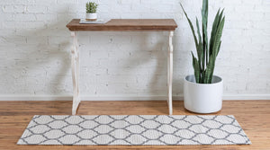 Ivory 2' x 7' 10 Decatur Runner Area Rug 100% Cotton All Natural Sustainable Eco-Friendly Carpet for Dining Living Office Dorm Rooms for Sale at Rug Engine