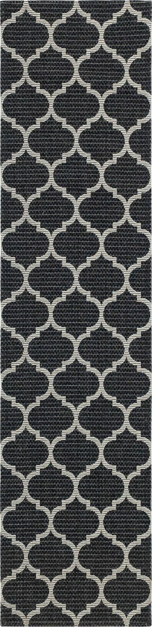 Black 2' x 8' Decatur Runner Area Rug 100% Cotton All Natural Sustainable Eco-Friendly Carpet for Dining Living Office Dorm Rooms for Sale at Rug Engine
