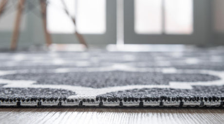 Black 2' x 8' Decatur Runner Area Rug 100% Cotton All Natural Sustainable Eco-Friendly Carpet for Dining Living Office Dorm Rooms for Sale at Rug Engine