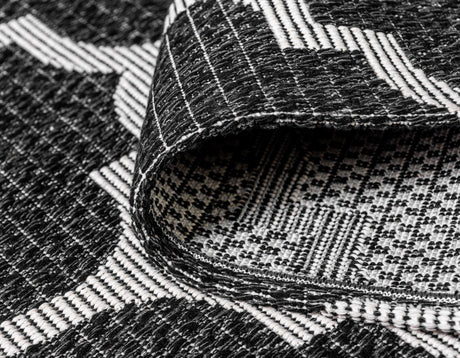 Black 2' x 8' Decatur Runner Area Rug 100% Cotton All Natural Sustainable Eco-Friendly Carpet for Dining Living Office Dorm Rooms for Sale at Rug Engine