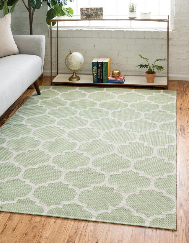 Green 2' 2 x 3' 1 Decatur Rectangle Area Rug 100% Cotton All Natural Sustainable Eco-Friendly Carpet for Dining Living Office Dorm Rooms for Sale at Rug Engine