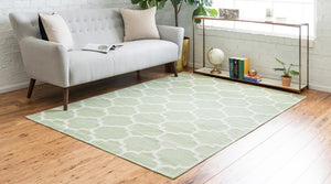 Green 2' 2 x 3' 1 Decatur Rectangle Area Rug 100% Cotton All Natural Sustainable Eco-Friendly Carpet for Dining Living Office Dorm Rooms for Sale at Rug Engine