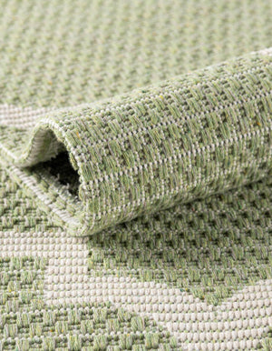 Green 4' 2 x 6' Decatur Rectangle Area Rug 100% Cotton All Natural Sustainable Eco-Friendly Carpet for Dining Living Office Dorm Rooms for Sale at Rug Engine