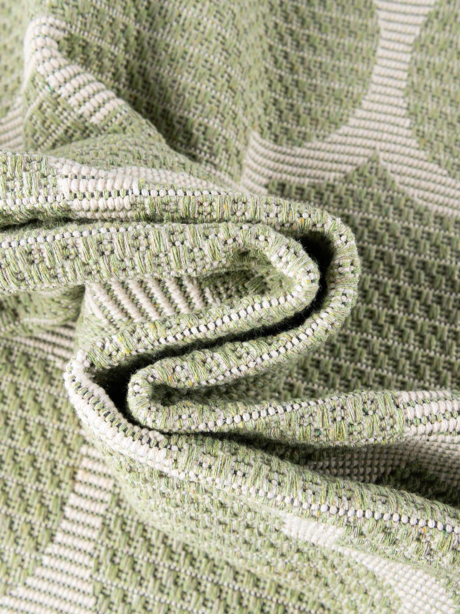 Green 6' 4 x 9' Decatur Rectangle Area Rug 100% Cotton All Natural Sustainable Eco-Friendly Carpet for Dining Living Office Dorm Rooms for Sale at Rug Engine