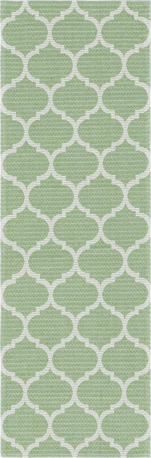 Green 2' x 6' Decatur Runner Area Rug 100% Cotton All Natural Sustainable Eco-Friendly Carpet for Dining Living Office Dorm Rooms for Sale at Rug Engine
