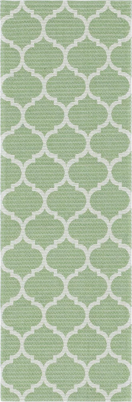 Green 2' x 6' Decatur Runner Area Rug 100% Cotton All Natural Sustainable Eco-Friendly Carpet for Dining Living Office Dorm Rooms for Sale at Rug Engine