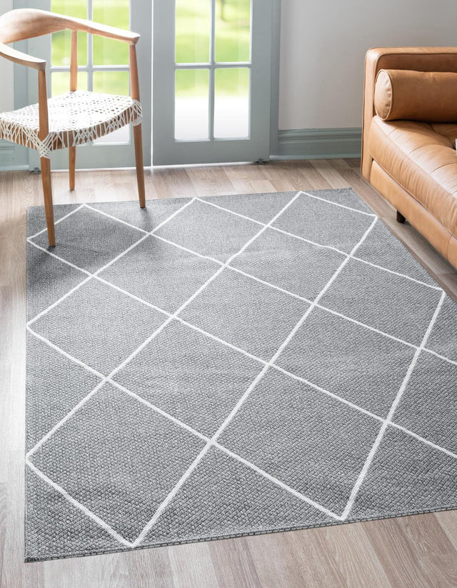 Dark Gray 8' 5 x 11' 4 Decatur Rectangle Area Rug 100% Cotton All Natural Sustainable Eco-Friendly Carpet for Dining Living Office Dorm Rooms for Sale at Rug Engine