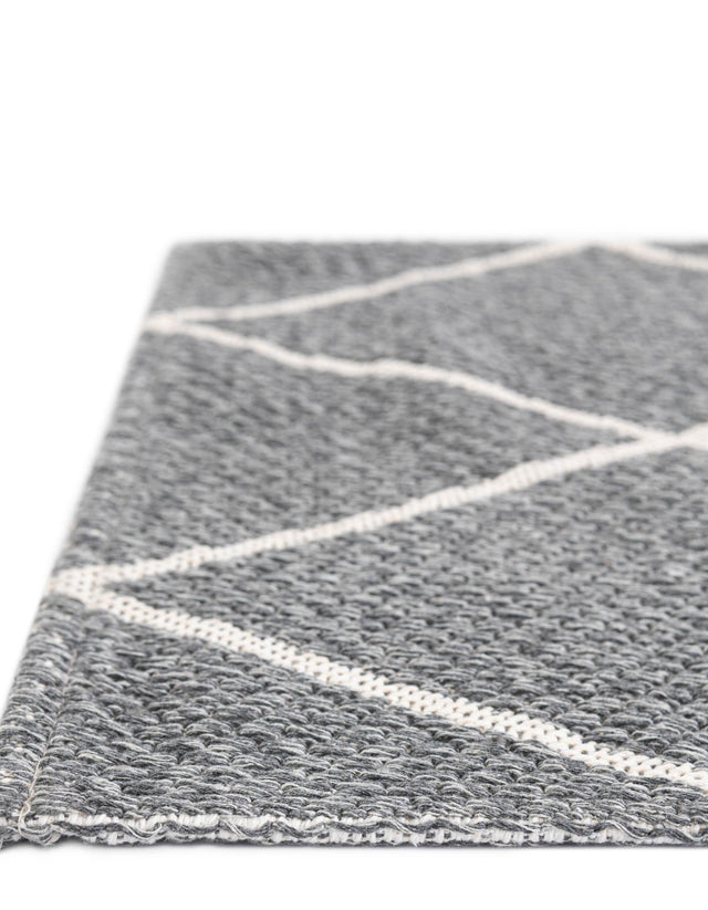Dark Gray 7' 5 x 10' Decatur Rectangle Area Rug 100% Cotton All Natural Sustainable Eco-Friendly Carpet for Dining Living Office Dorm Rooms for Sale at Rug Engine