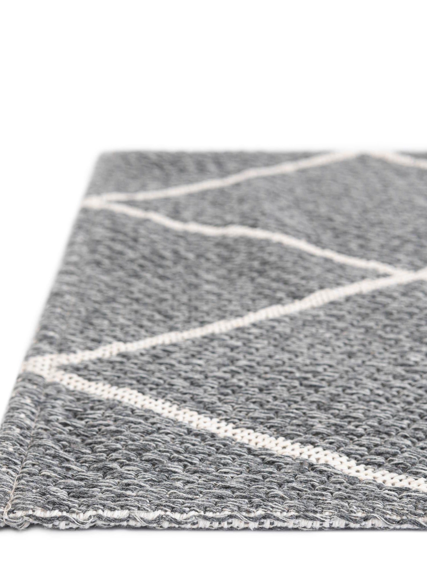 Dark Gray 5' x 7' 4 Decatur Rectangle Area Rug 100% Cotton All Natural Sustainable Eco-Friendly Carpet for Dining Living Office Dorm Rooms for Sale at Rug Engine