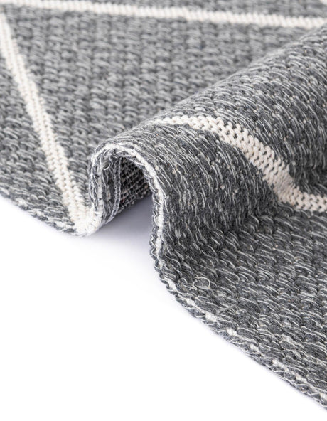 Dark Gray 7' 5 x 10' Decatur Rectangle Area Rug 100% Cotton All Natural Sustainable Eco-Friendly Carpet for Dining Living Office Dorm Rooms for Sale at Rug Engine
